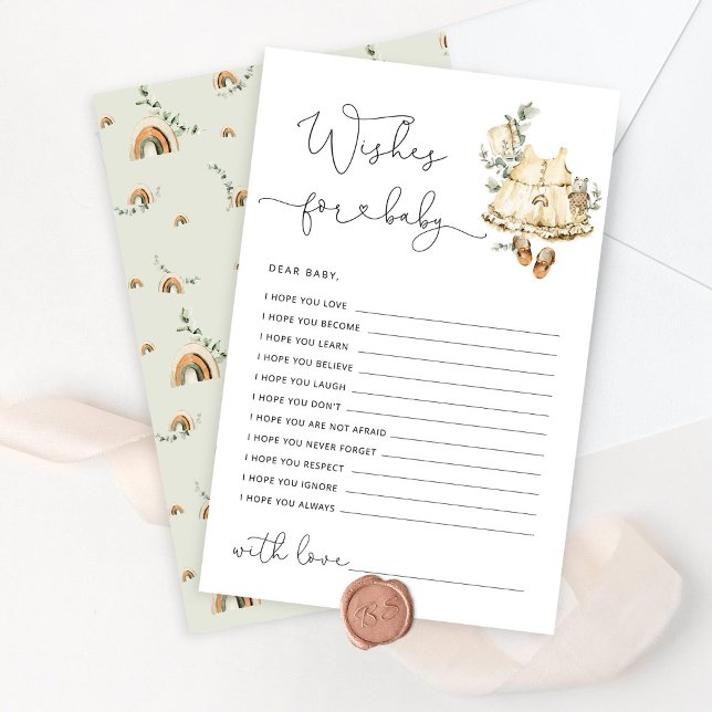 Chá de bebê nascente Boho deseja bebê (Criador carregado)