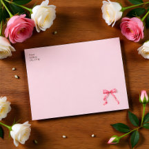 Chá de Bebê Rosa Aquarela Laço