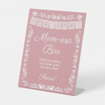 Chá de Bebê Rosa Mom-osa Bar