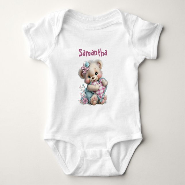 Chá de Bebê Urso de Camiseta (Frente)
