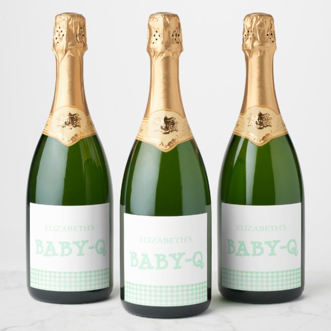 Chá de Bebê Xadrez Verde Menta Baby-Q (Garrafas)