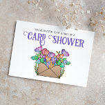 Chá de Cartão de Flores bonito por Convite por Cor<br><div class="desc">Esses chás brancos e ilustrados por convites por e-mail podem ser personalizados com seus próprios detalhes de evento. Quer seja um aniversário de 40, 50, 60 ou outro marco, esses cartões postais de anúncio de chá de cartão floral bonito são a maneira perfeita de pedir aos amigos e à família...</div>