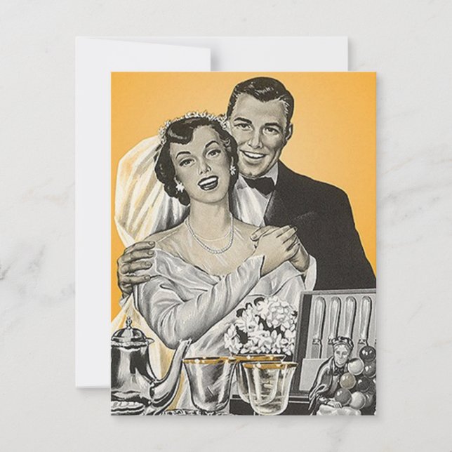 Chá de Casais de Convite para Anúncio de Estilo Re (Frente)