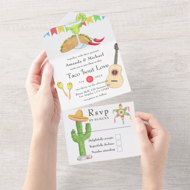 Chá de Casamento/Casais Fiesta Taco Mexicano (Tearaway)