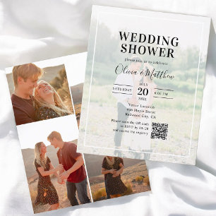 Chá de casamento de Fotografia do Código QR para C