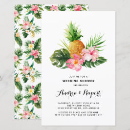 Chá de casamento Tropical de Abacaxi de Aquarela