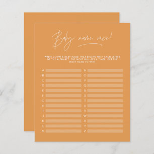 Chá de fraldas adivinha o nome de mostarda moderna