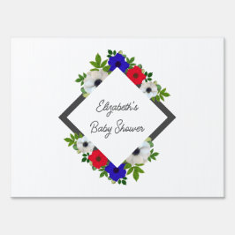 Chá de fraldas Anemone de Panda Patriótico