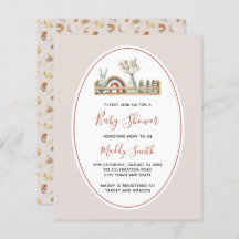 Chá de fraldas Arco-Íris Terracotta Boho Orçamento