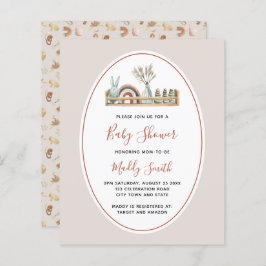 Chá de fraldas Arco-Íris Terracotta Boho Orçamento