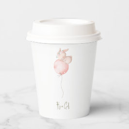 Chá de fraldas Blush Bunny É uma Garota