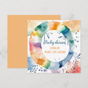 Chá de fraldas BOHO de Cubo Personalizado