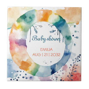 Chá de fraldas BOHO de Cubo Personalizado