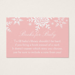 Chá de fraldas bonito Flocos de Neve Traga um Livr