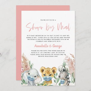 Chá de fraldas bonito por máscara de vírgula do an