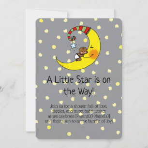 Chá de fraldas Bonito sob o convite das estrelas