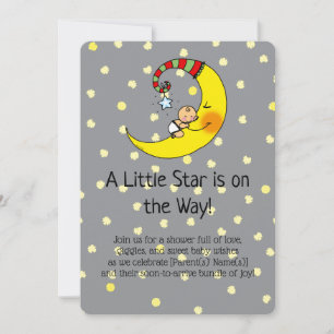 Chá de fraldas Bonito sob o convite das estrelas