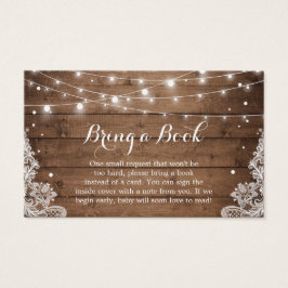 Chá de fraldas Book Request Rush Winter Snow Lace