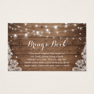 Chá de fraldas Book Request Rush Winter Snow Lace