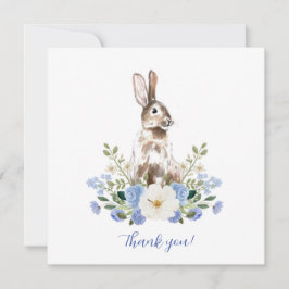 Chá de fraldas Bunny Obrigado Cartões