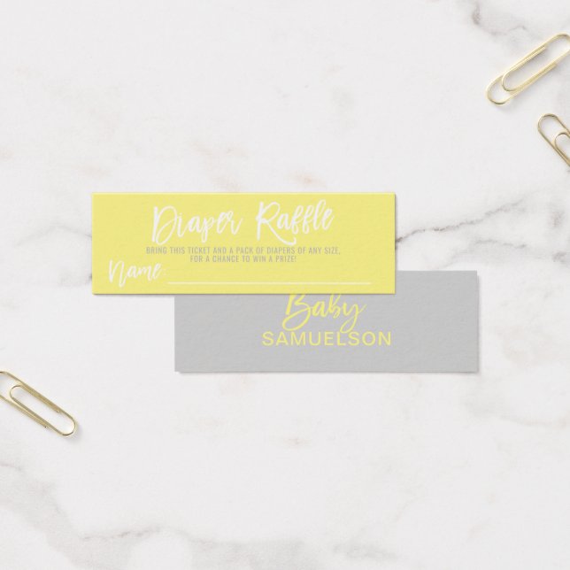 Chá de fraldas Cinza amarela do tíquete fralda RAF (Escritótio)