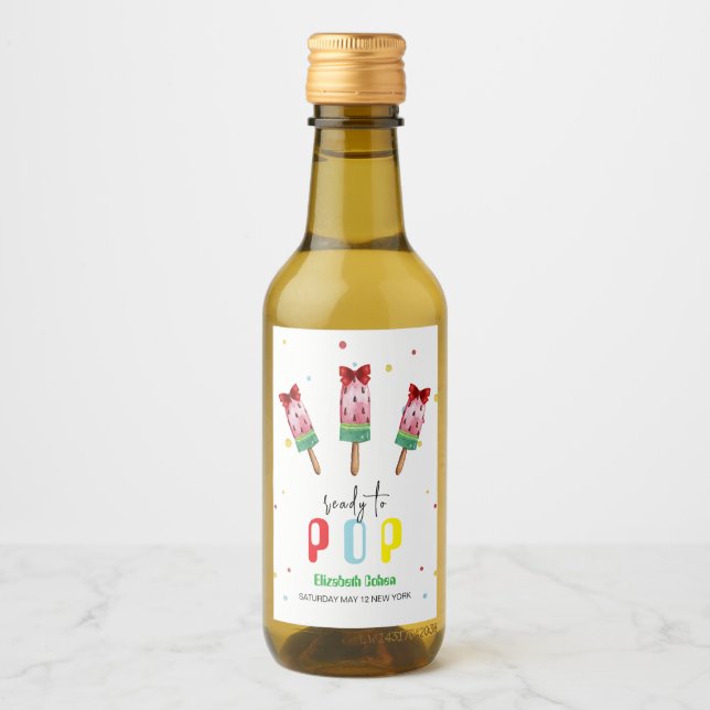 Chá de fraldas Colorido Pronto Para Sorvete (Frente)