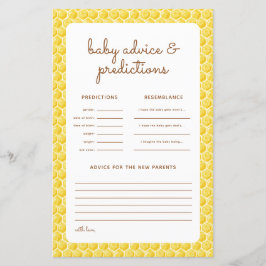 Chá de fraldas Como Vai Ser? Placa de previsão