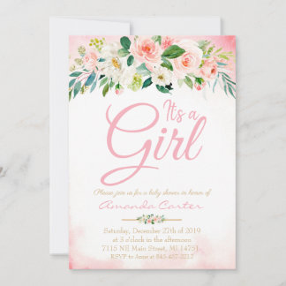 Chá de fraldas convite é chá de fraldas de menina