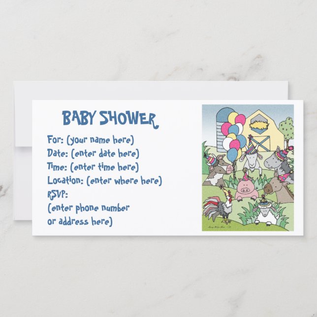 Chá de fraldas Country Life 20 (Frente)