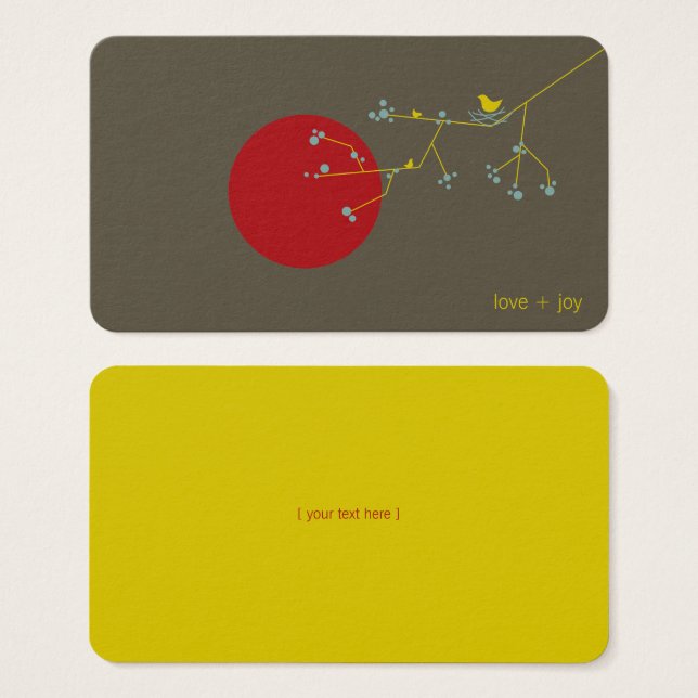 Chá de fraldas da família de aves de aninhamento T (Frente & Verso)