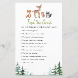 Chá de fraldas Da Floresta De Woodland, Encontre O