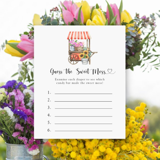 Chá de fraldas das flores - Adivinha o jogo do Swe (Criador carregado)