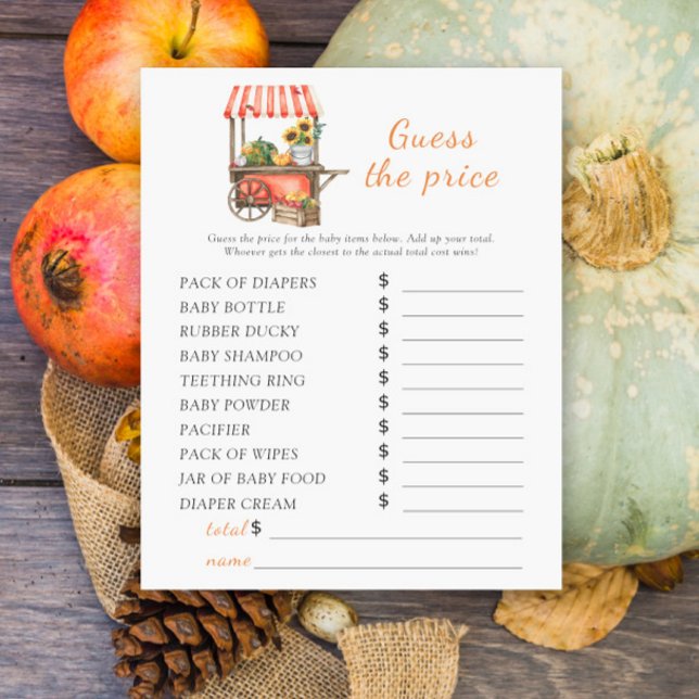 Chá de fraldas de abóbora - Adivinhem o jogo de pr (Criador carregado)