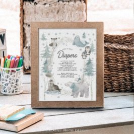 Chá de fraldas de animais árcticos Fraldas noturna