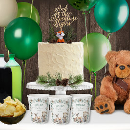 Chá de fraldas de Animais da Floresta de inverno, 