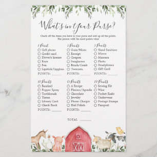 Chá de fraldas de animais de fazenda O que há na s