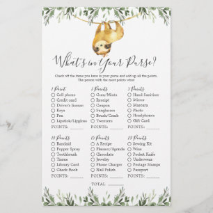 Chá de fraldas de animais de preguiça O que há na