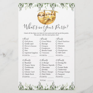 Chá de fraldas de animais de preguiça O que há na 