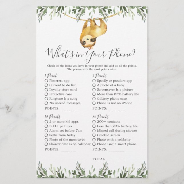 Chá de fraldas de animais idiotas O que há no seu  (Frente)