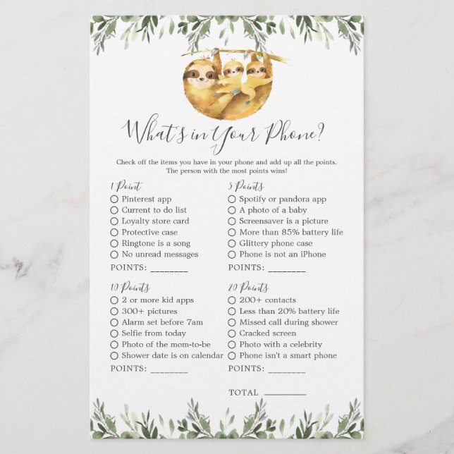 Chá de fraldas de animais idiotas O que há no seu  (Frente)