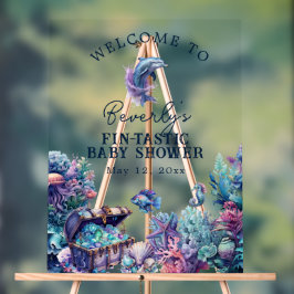 Chá de fraldas de Aquarela Russa Moderna Fintástic