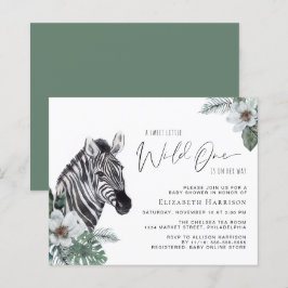 Chá de fraldas de Aquarela Zebra Boho