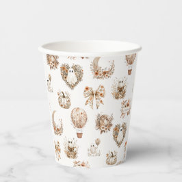 Chá de fraldas de balão de ar quente floral