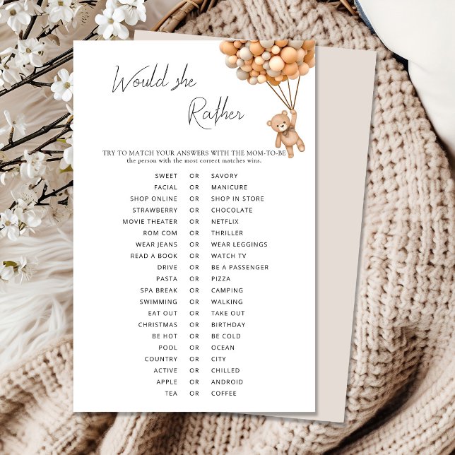 Chá de fraldas De Balões De Espera Brancos Ela Pre (Criador carregado)