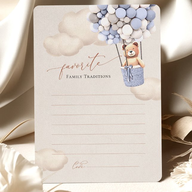 Chá de fraldas de Balões de Urso de Tradições Fami (Criador carregado)