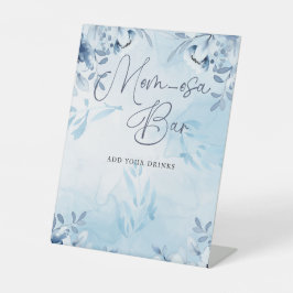 Chá de fraldas de Bar Momosa das Flores Azuis Eleg