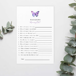 Chá de fraldas De Borboleta Que Conhece O Melhor J