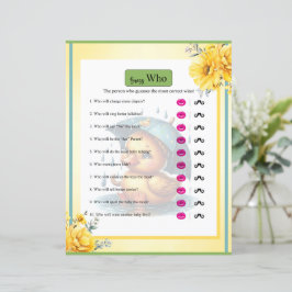 Chá de fraldas de Borracha Bonita Adivinha Quem Jo