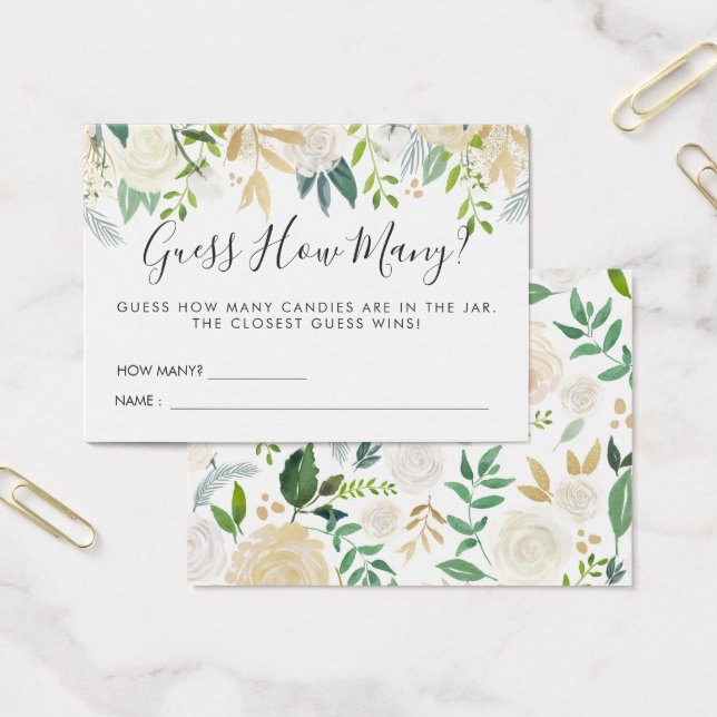 Chá de fraldas de Buquê Rosa Branco | Jogo de Adiv (Escritótio)