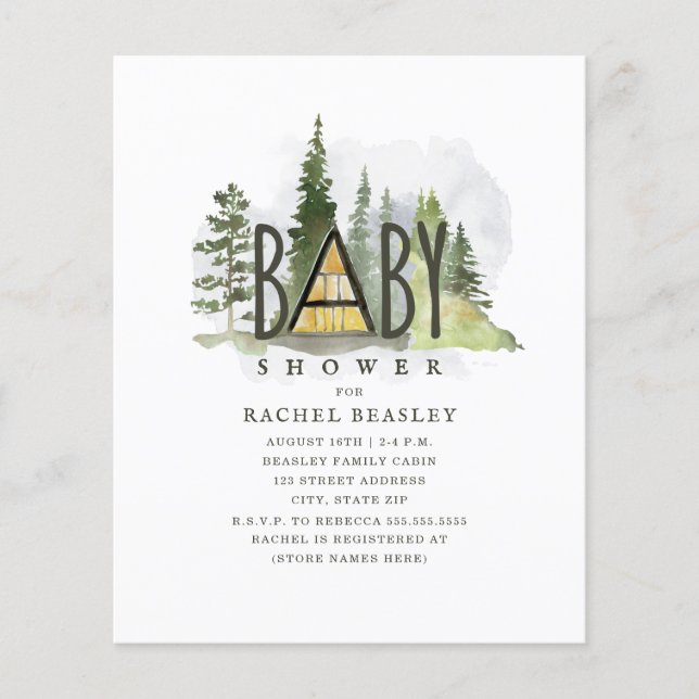 Chá de fraldas de Cabina de Woodland Russo do Orça (Frente)